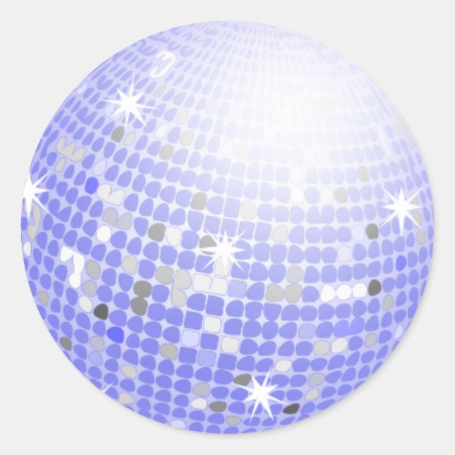 Disco Ball Runder Aufkleber (Vorderseite)
