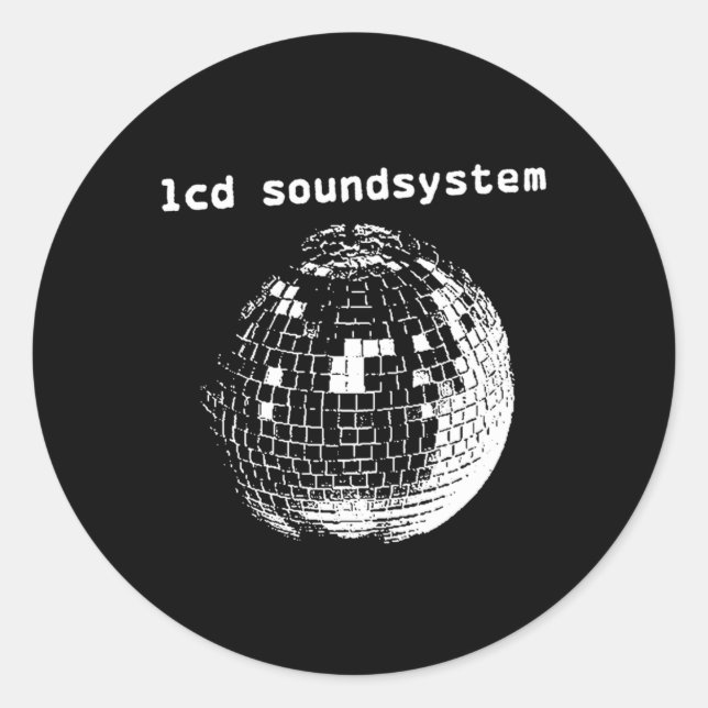 Disco Ball Runder Aufkleber (Vorderseite)