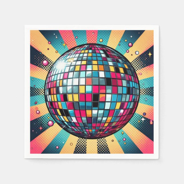 Disco Ball Servietten! Serviette (Vorderseite)