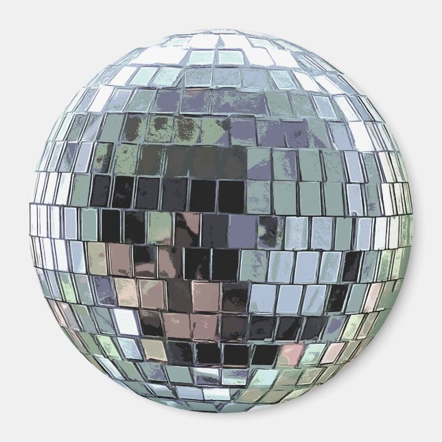 Disco Ball - Silver Magnet (Vorne)