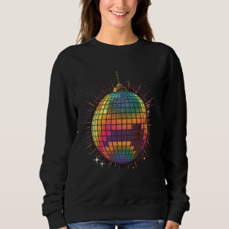 Disco Ball Vintag Retro House Diskothek c Sweatshirt