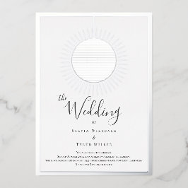 Disco Ball Wedding Foil Einladung