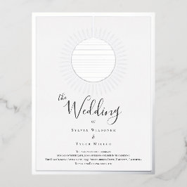 Disco Ball Wedding Folie Einladungspostkarte