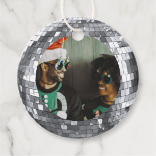 Disco Ball Weihnachtsspass und Liebe Geschenkanhänger