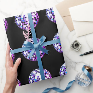Disco Ball Wrapping Paper Geschenkpapier