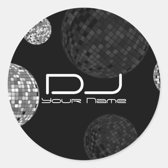Disco Balls DJ Sticker (Vorderseite)