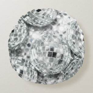 Disco Balls Glam #1 #retro #wall #art Rundes Kissen
