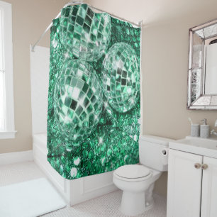 Disco Balls Glam #9 #retro #wall #art Duschvorhang