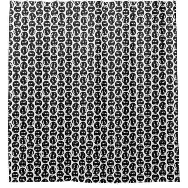 Disco Balls Mirror Ball Pattern CUSTOM BG FARBE Duschvorhang (Vorderseite)