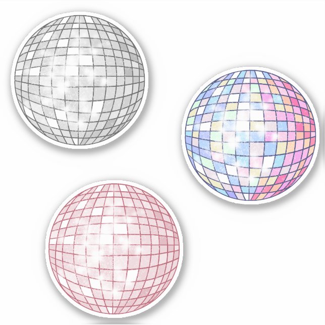 Disco Balls Sticker Set (Vorderseite)