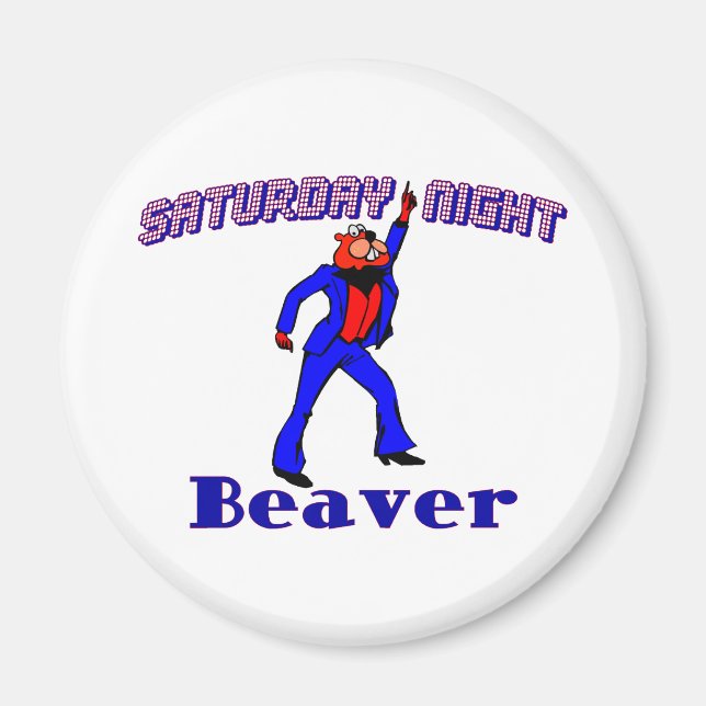 Disco Beaver Magnet (Vorne)