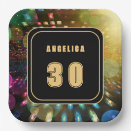 Disco Birthday Pappteller