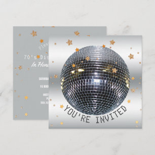 Disco Birthday Party Just Dance Disco Ball Party Einladung