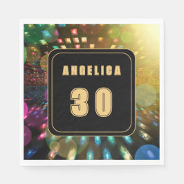 Disco Birthday Serviette