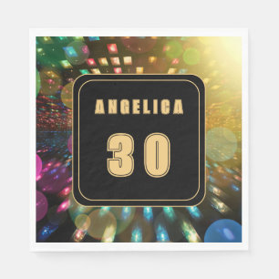 Disco Birthday Serviette