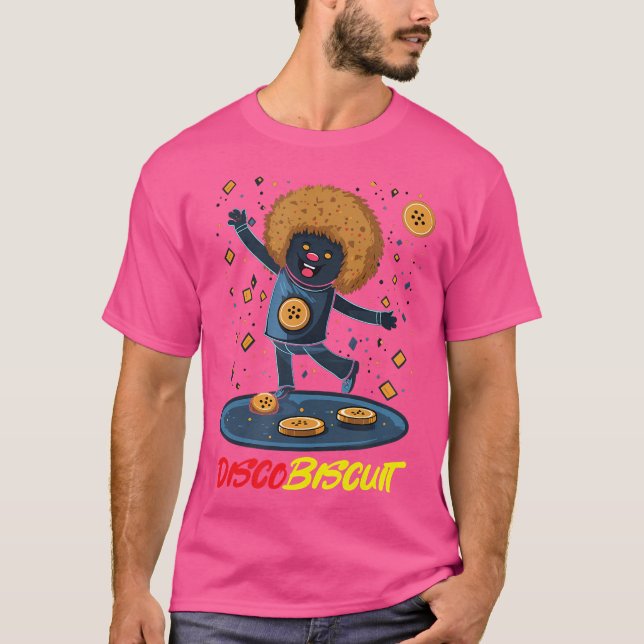 Disco Biscuit 90S Rave-Inspired Dancing Cookie T-Shirt (Vorderseite)
