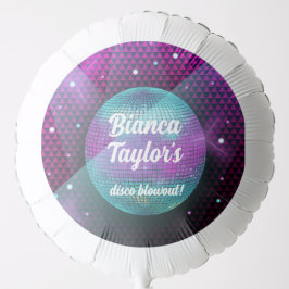 Disco Blowout Purple and Pink Birthday Party Ballon