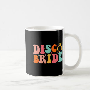 Disco-Braut Zukünftige Mrs Groovy Retro-Junggesell Kaffeetasse