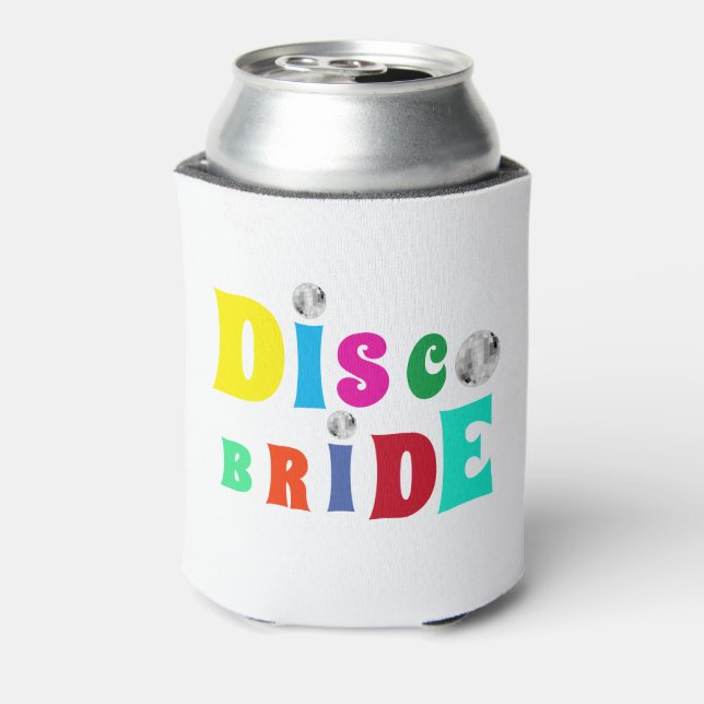 Disco Bride Junggeselinnen-Abschied Dosenkühler (Kanne Rückseite)