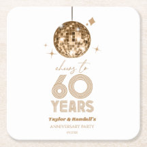 Disco Cheers 60 Years Wedding Anniversary Party