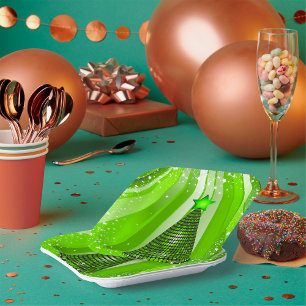 Disco Christmas Tree Pappteller
