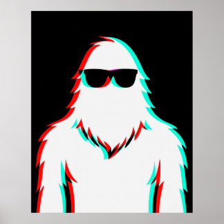 Disco Cool Glitchfoot RGB Poster