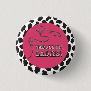 Disco Cowgirl Junggeselinnen-Abschied Button
