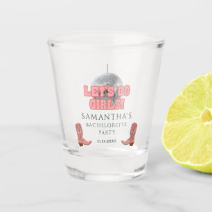 Disco Cowgirl Junggeselinnen-Abschied Girl Schnapsglas