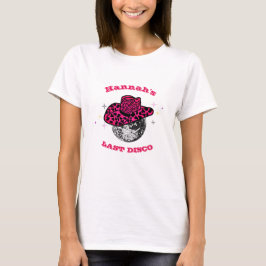 Disco Cowgirl niedlich und rosa Bachelorette T-Shirt
