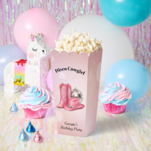 Disco-Cowgirl Pinke Geburtstagsfeier  Geschenkschachtel