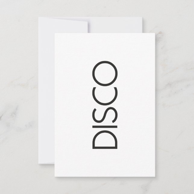 DISCO Dancing Einladung (Vorderseite)