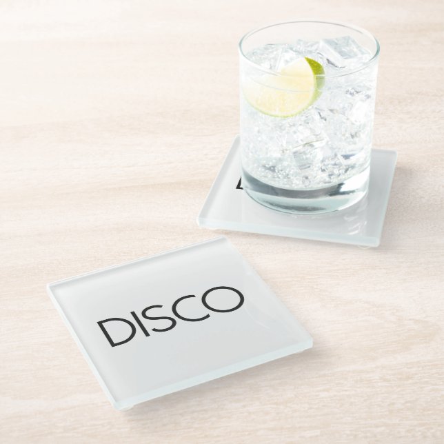 DISCO Dancing Glasuntersetzer (Schrägansicht)