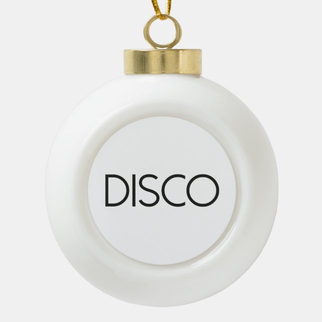 DISCO Dancing Keramik Kugel-Ornament (Vorderseite)