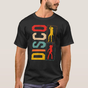 Disco Dancing King Queen Vintag Retro Disco T-Shirt