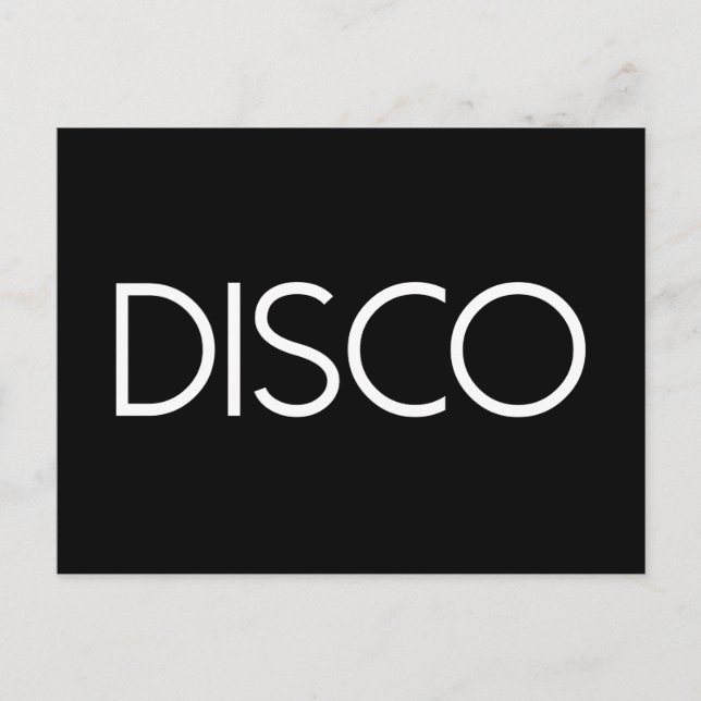 DISCO Dancing Postkarte (Vorderseite)