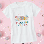 Disco Dancing Queen Snail T-Shirt<br><div class="desc">Dieser niedliche Diskothek-T - Shirt ist die ideale Wahl, um Ihre Liebe der 70er Jahre und alles niedliche zu zeigen. Dieses Shirt mit einer hübschen Diskokugel und einer in Pastellfarben gehaltenen Schnecke umringt von funkelnden Sternen und hübschen Blume empfängt Sie in einer Disco-Drehung, die von einer eigenartigen Hütte umgeben ist....</div>
