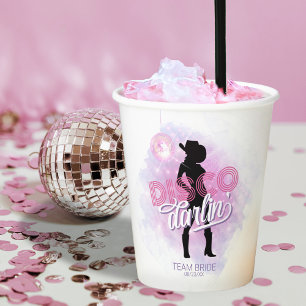 Disco Darlin' Junggesellinnen-Abschiedsteam Braut  Pappbecher