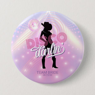 Disco Darlin' Junggesellinnenabschied v2 Team Brau Button