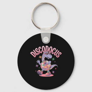 Disco Dinosaur Diplodocus Dino Funny 70er D Schlüsselanhänger