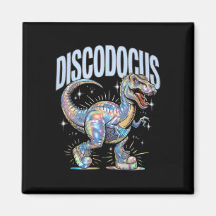 Disco-Dinosaurier Diplodocus 70er Dino Tanz lustig Magnet