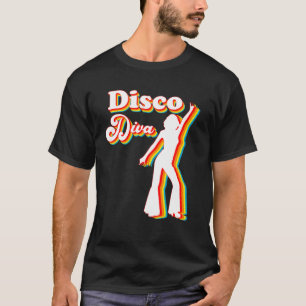 Disco Diva   60er 70er 80er Party Tracht Outfit T-Shirt