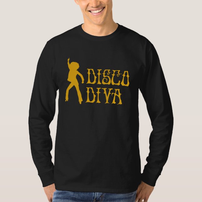 Disco Diva Dancing Retro Disco Diva 70s Dancer Par T-Shirt (Vorderseite)