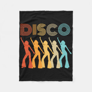 Disco-Diva-Party im Retro-Stil der 70er Jahre Vint Fleecedecke