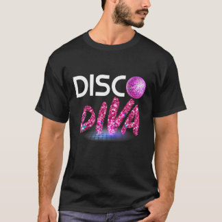 Disco Diva T-Shirt Retro 70er Shirt Vintag 80er TS