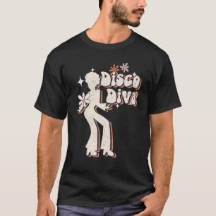Disco-Diva Vintage Tanzkönigin 70er 80er Tanzparty T-Shirt