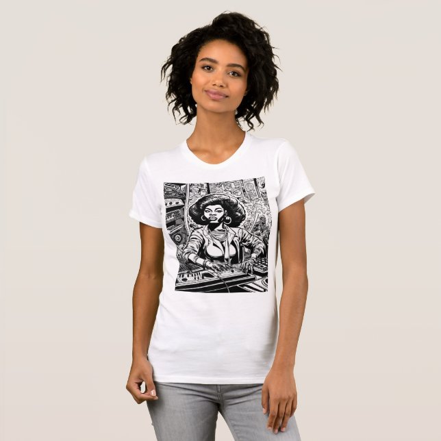 Disco Divas - Der heroische DJ des Clubs 54 T-Shirt (Vorne ganz)