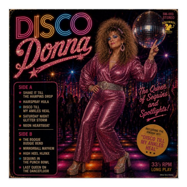Disco Donna Album Poster (Vorderseite)