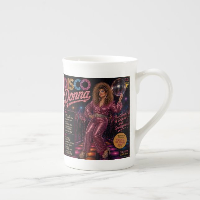 Disco Donna & Disco Dazzler Prozellantasse (Rechts)