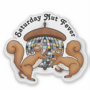 Disco Eichhörnchen Aufkleber