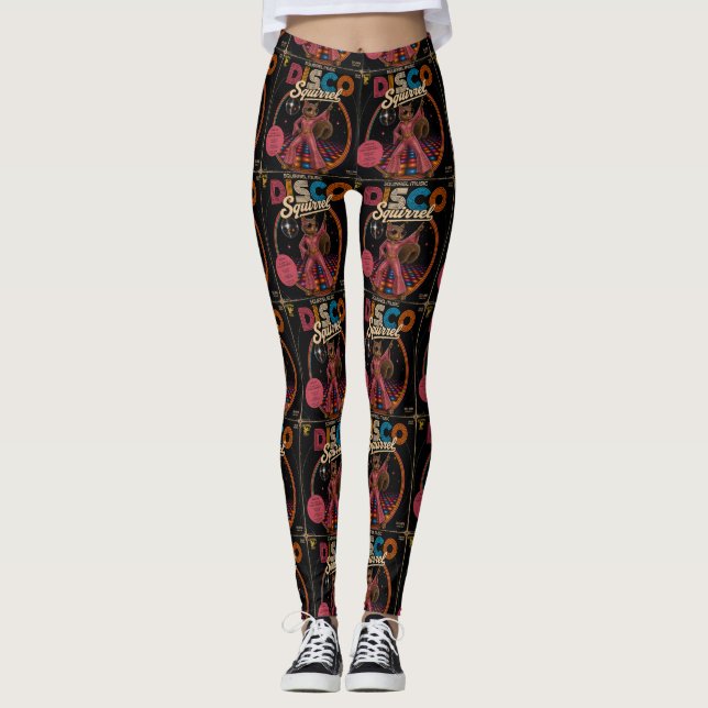 Disco-Eichhörnchen-Königin Leggings (Vorderseite)